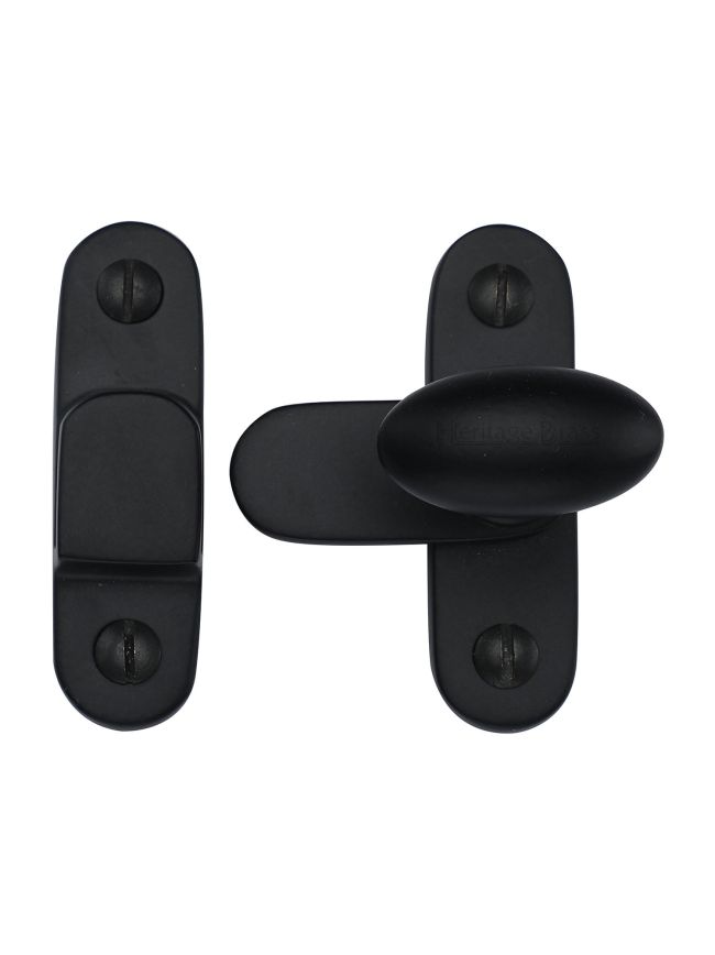 Heritage Brass Showcase Fastener Matt Black Finish