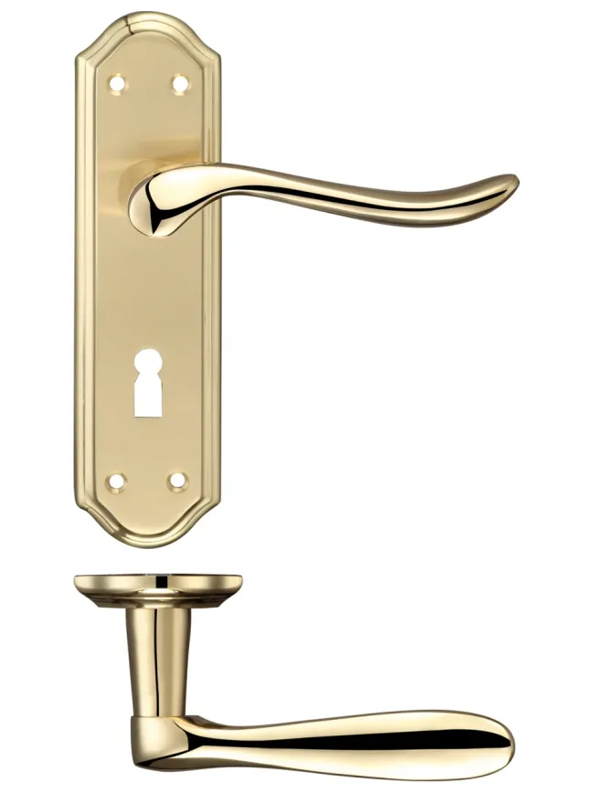Zoo Hardware Lincoln Lever Euro Lock (47.5mm c/c) Furniture - Satin