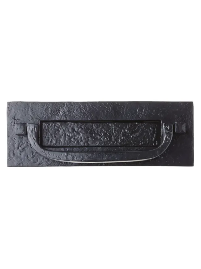 Zoo Hardware Postal Letter Plate - 12" x 4" - Black