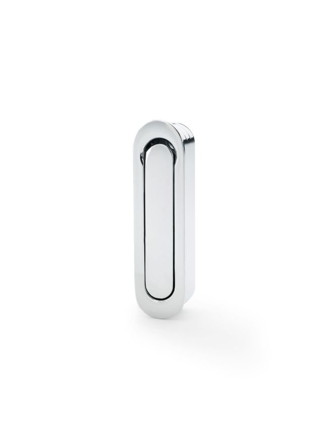 Alexander & Wilks - Radius Sliding Door Edge Pull - Polished Chrome