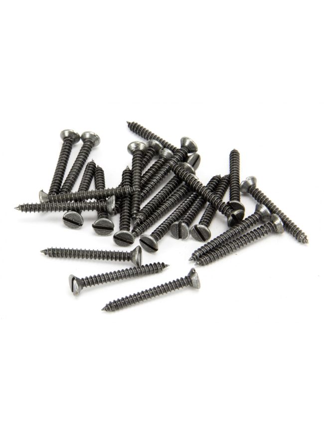 Pewter 6 x 1¼" Countersunk Screws (25)