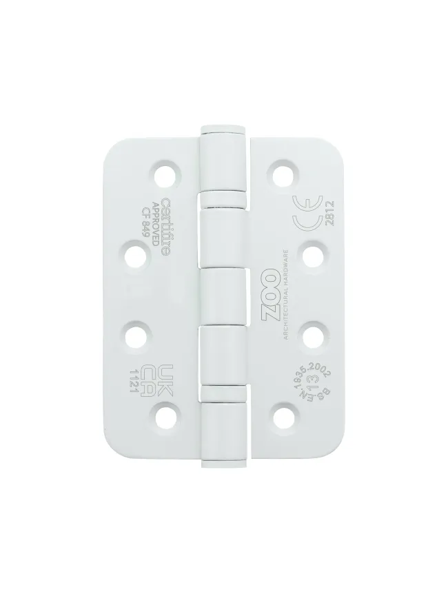 Zoo Hardware Grade 13 Ball Bearing Hinge - SS201 - Radius - CF849 - White