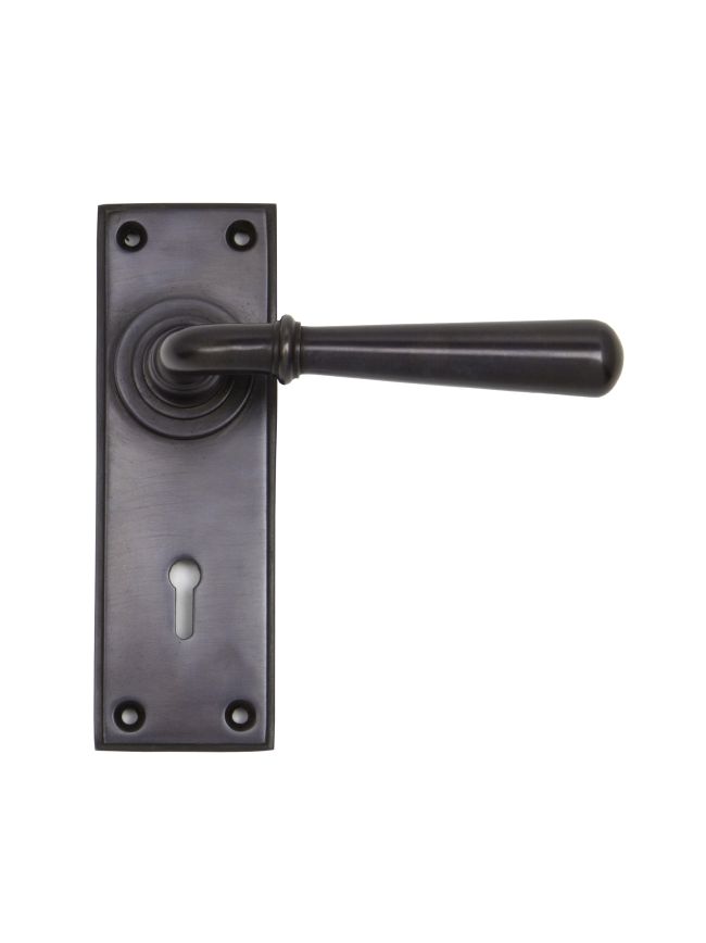 Aged Bronze Newbury Lever Lock Set