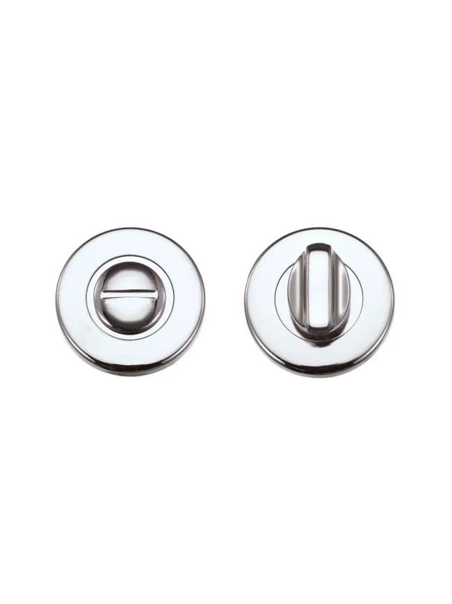 Zoo Hardware Turn and release on round rose - Polished Chrome