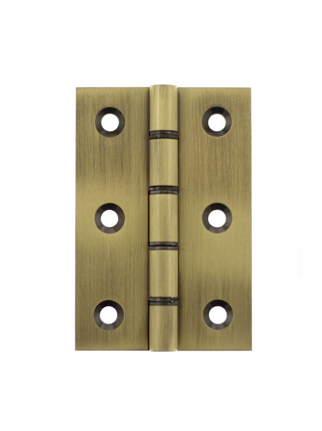 Atlantic Washered Hinges 3" x 2" x 2.2mm - Antique Brass (Pair)