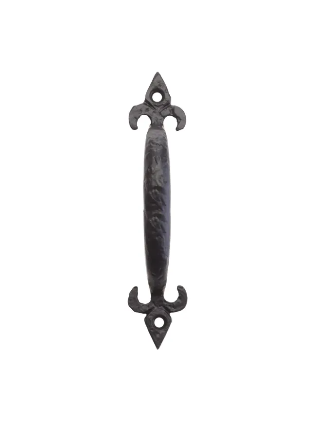 Zoo Hardware Fleur de Lys Pull Handle - 6" - Black