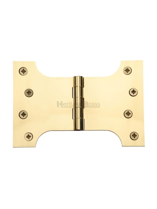 Heritage Brass Parliament Hinge Brass 4" x 4" x 6" Polished Brass finish