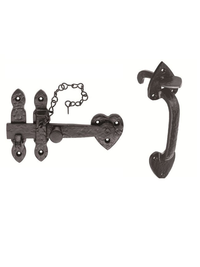 Antique Thumb Latch Set - Black Antique