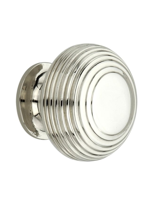 Beehive Large 40mm Cupboard Knob Polished Nickel