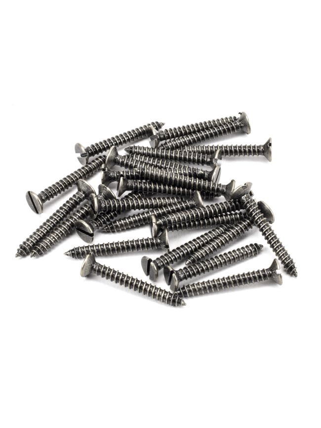 Pewter 8x1¼" Countersunk Screws (25)