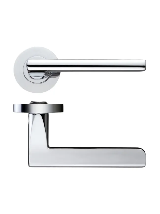 Zoo Hardware Venice lever on round rose - Polished Chrome