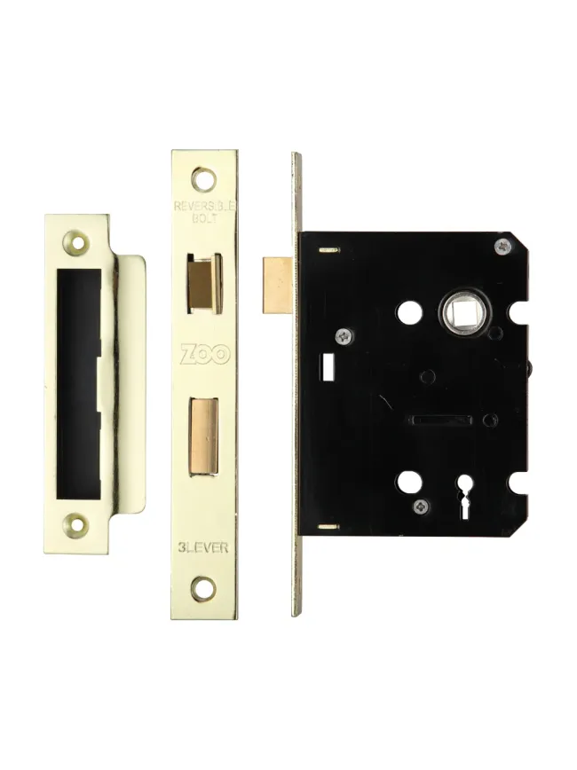 Zoo Hardware 3 Lever Sash Lock 3" - smaller case - PVD