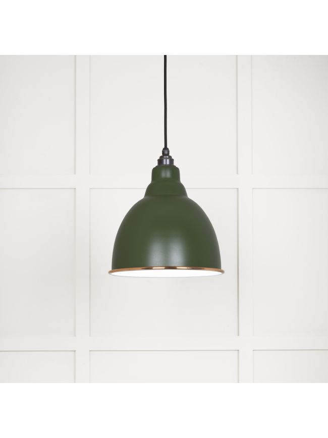 White Gloss Brindley Pendant in Heath