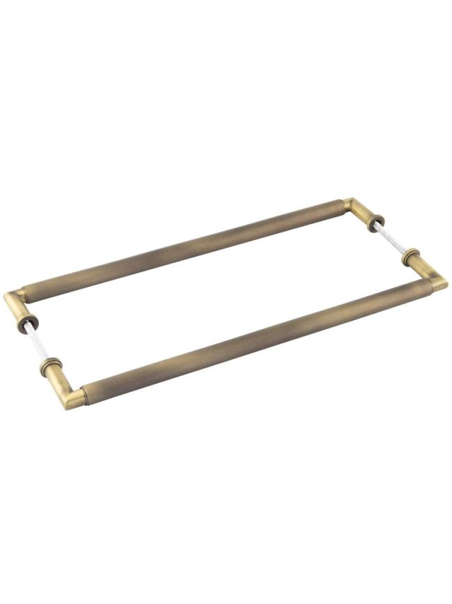 Burlington Piccadilly Pull Handles 425 X 20mm Back to Back Antique Brass - By Frelan Hardware - BUR140ABB2B