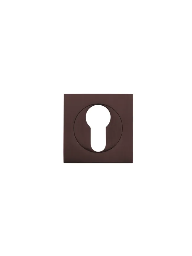 Zoo Hardware Square euro profile escutcheon - Etna Bronze