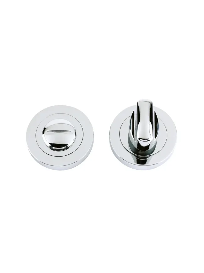 Zoo Hardware Turn & release on round rose - Polished Chrome