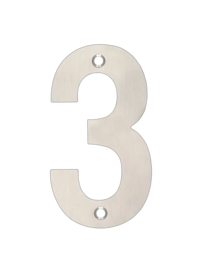 Zoo Hardware Numerals - Stainless Steel