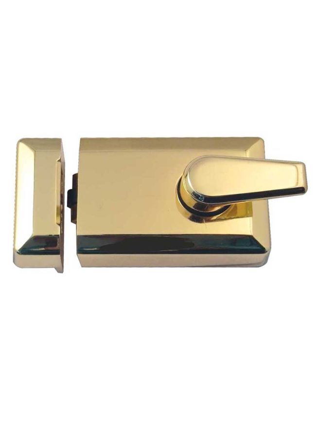 Jedo Roller Bolt Night Latches 90mm Polished Brass - By Frelan Hardware - JL5011PB