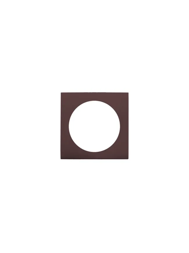 Zoo Hardware Spare square rose (turn & release) - Etna Bronze