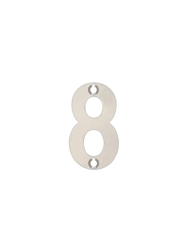 Zoo Hardware Numerals - 50mm - Polished Stainless