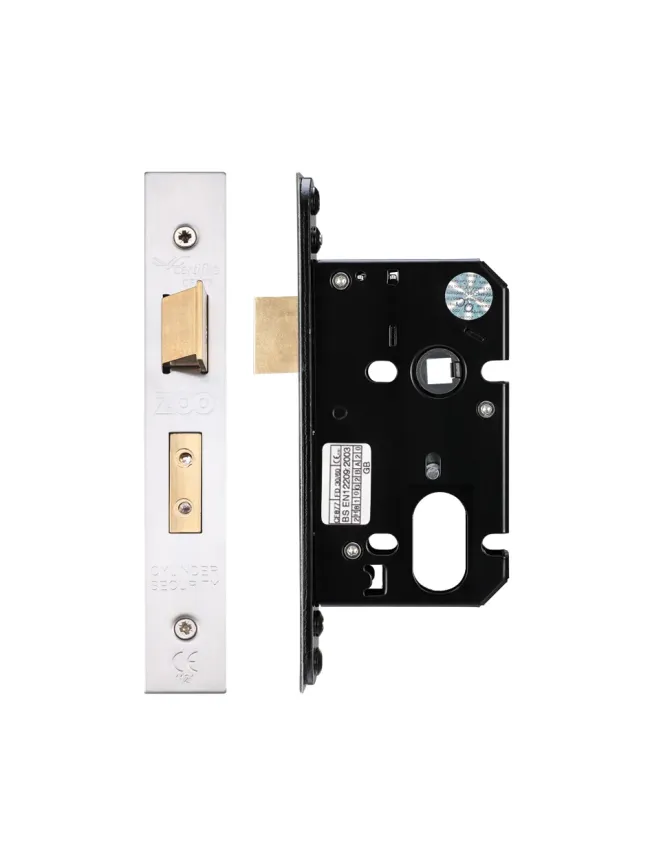 Zoo Hardware Oval Profile Sash Lock - 64mm C/W Stainless Steel Forend and Strike