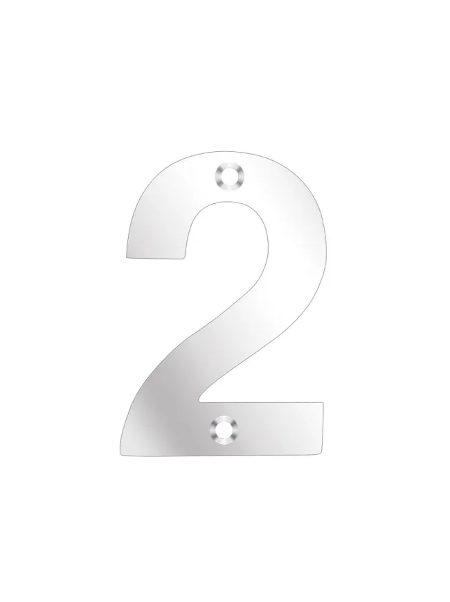 Zoo Hardware Numerals - Stainless Steel