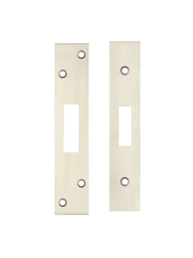 Zoo Hardware Spare Acc Pk for UK Dead Locks - *BLANK* - contains Forend, Strike and Fixing Screws - Nickel