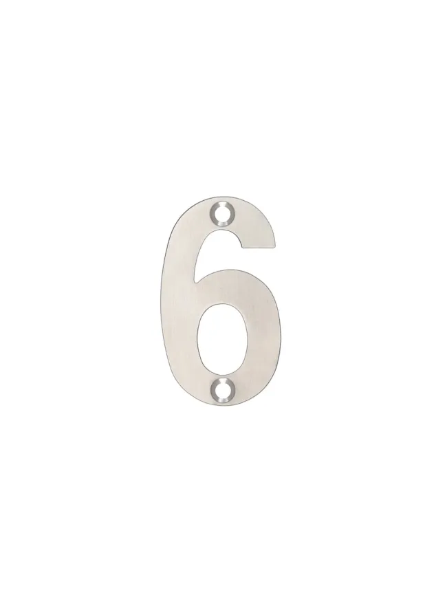 Zoo Hardware Numerals - 50mm - Polished Stainless