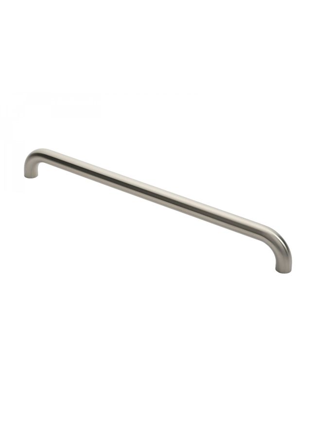 30mm D Pull Handles 600mm Centres - Satin Stainless Steel