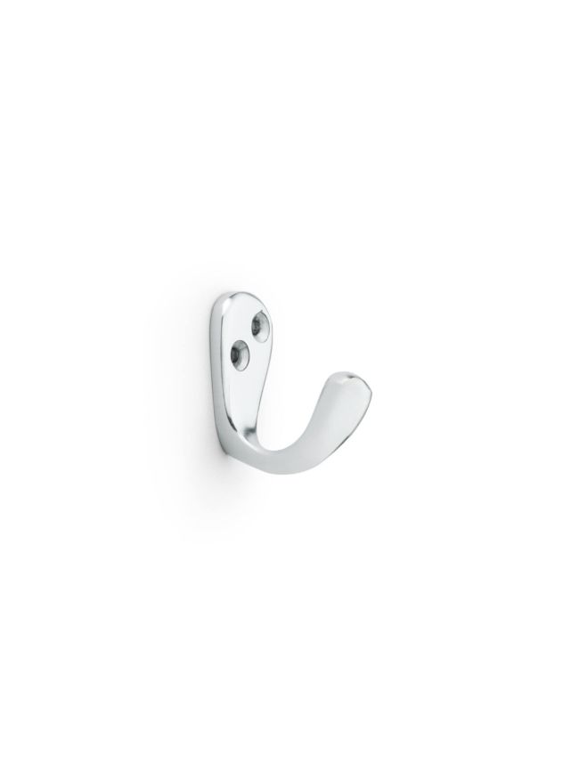Alexander & Wilks - Victorian Single Robe Hook - Satin Chrome