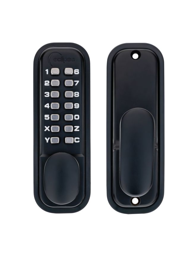 Eclipse 70256 - ED20 Easy Code Change Push Button Digital Lock - Matt Black