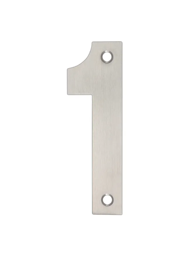 Zoo Hardware Numerals - Satin Stainless