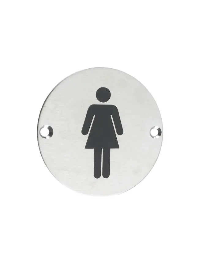 Zoo Hardware Sex Symbol - Female - 76mm dia - Satin Stainless