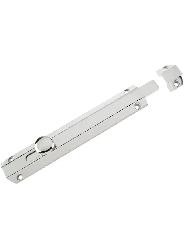 Zoo Hardware Surface Bolt 202mm - Polished Chrome