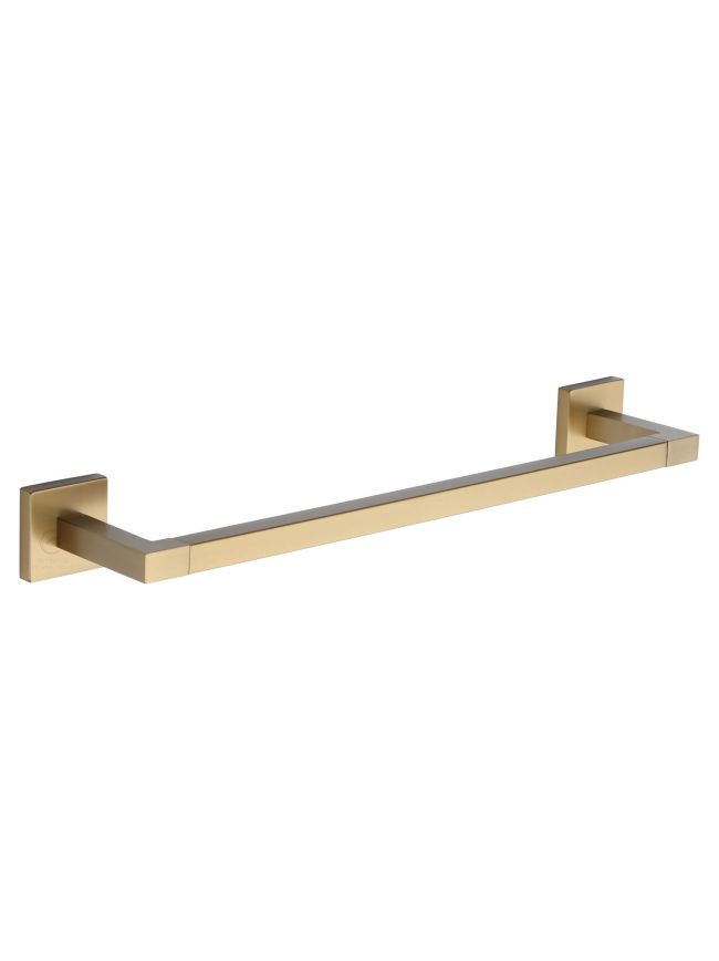 Chelsea 45cm Towel Bar Rail. Wall Mounted for Bathroom and Kitchen. Satin Brass finish