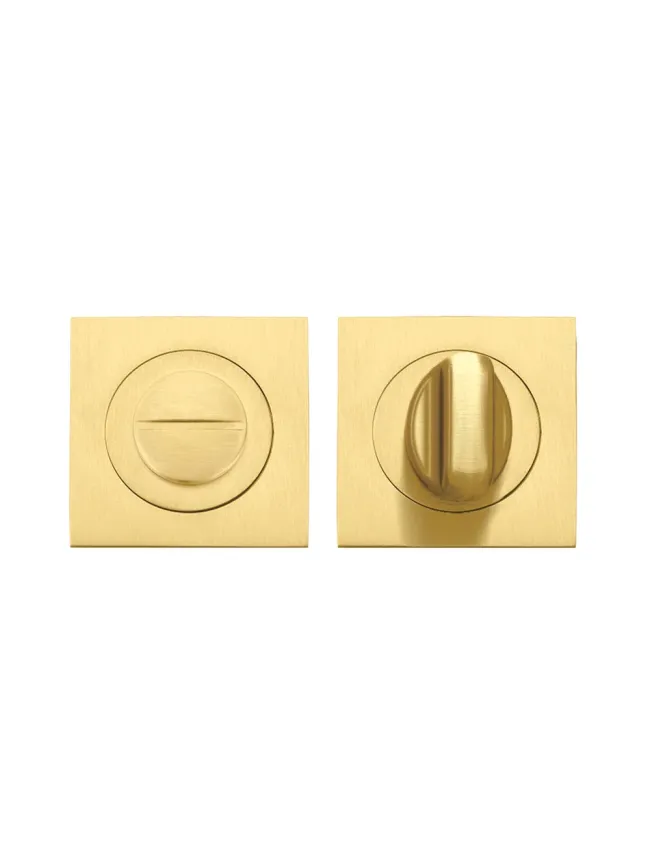 Zoo Hardware Square turn & release - Favo Satin Brass