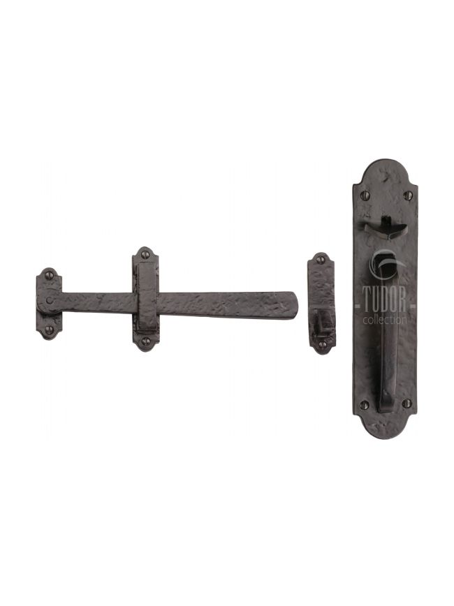 The Tudor Gate Latch Black Iron
