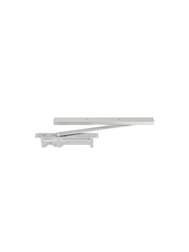 ZDC003C-SE CONCEALED OVERHEAD DOOR CLOSER, FIXED POWER SIZE 3, MATCHING FINISH TRACK AND CONNECTING ARM, SILVER FINISH
