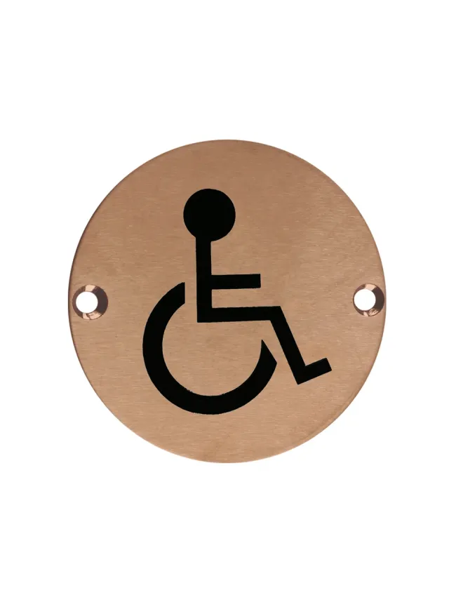 Zoo Hardware Sex Symbol - Disabled - 76mm dia - PVD Bronze