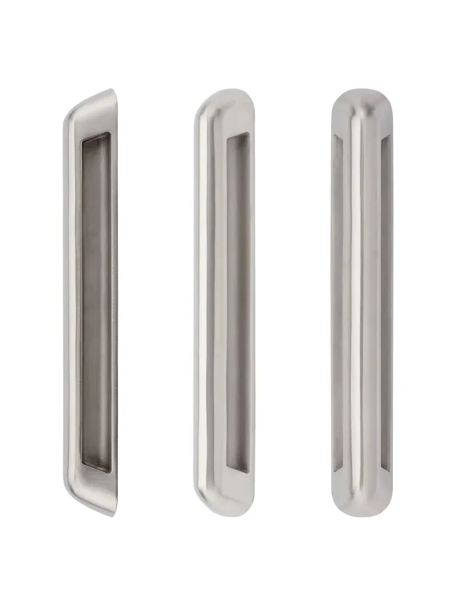 Zoo Hardware Anti Ligature Pull Handle 250mm CTC (280mm) Bolt Fix - Satin St. Steel - Stainless Steel