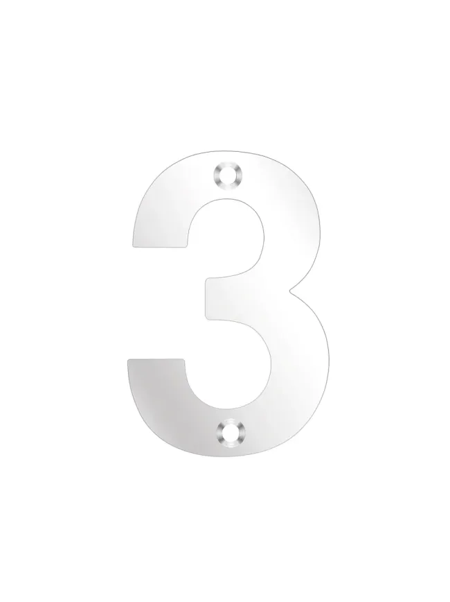 Zoo Hardware Numerals - Stainless Steel