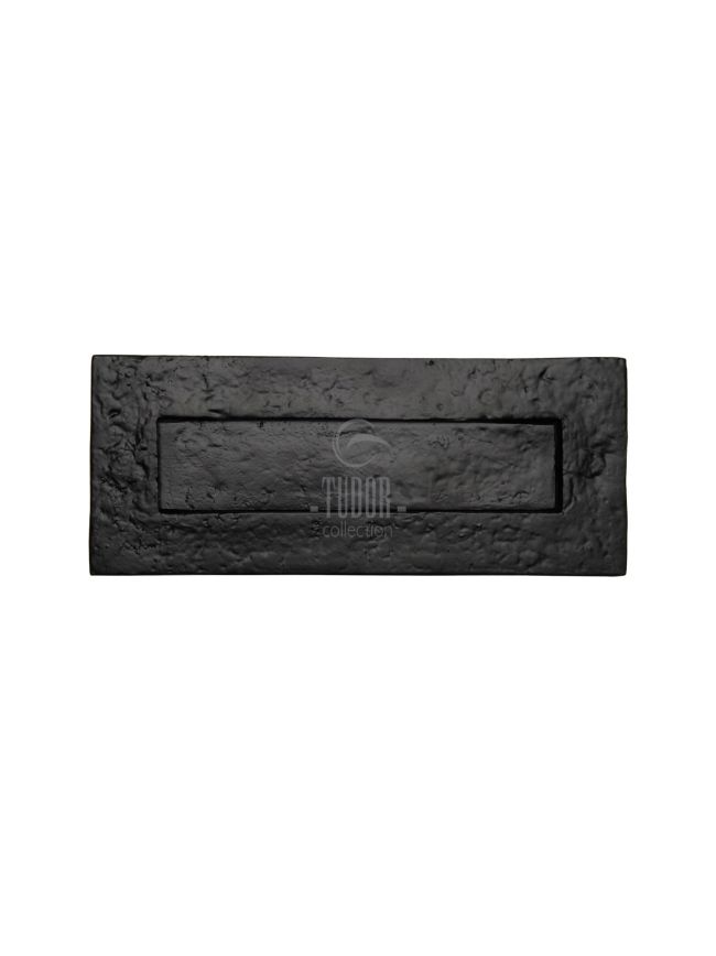 The Tudor Letterplate 10" Black Iron