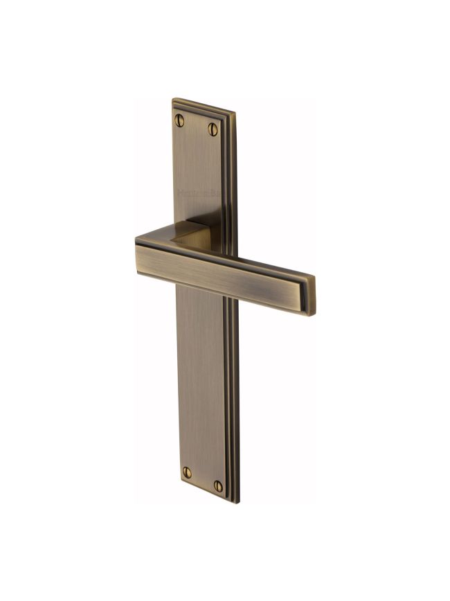 Heritage Brass Atlantis Long Lever Latch Antique Brass finish