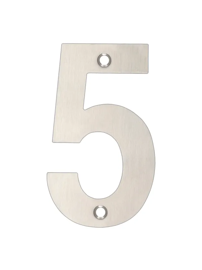 Zoo Hardware Numerals - Satin Stainless