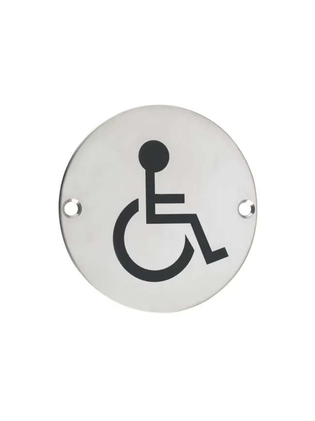 Zoo Hardware Sex Symbol - Disabled - 76mm dia - Stainless Steel
