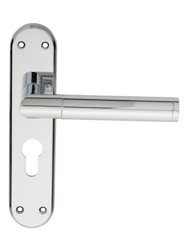 Serozzetta Scope Lever On Euro Lock Backplate - Polished Chrome