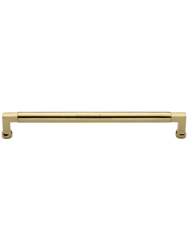 Heritage Brass Cabinet Pull Bauhaus Design 320mm CTC Polished Brass Finish