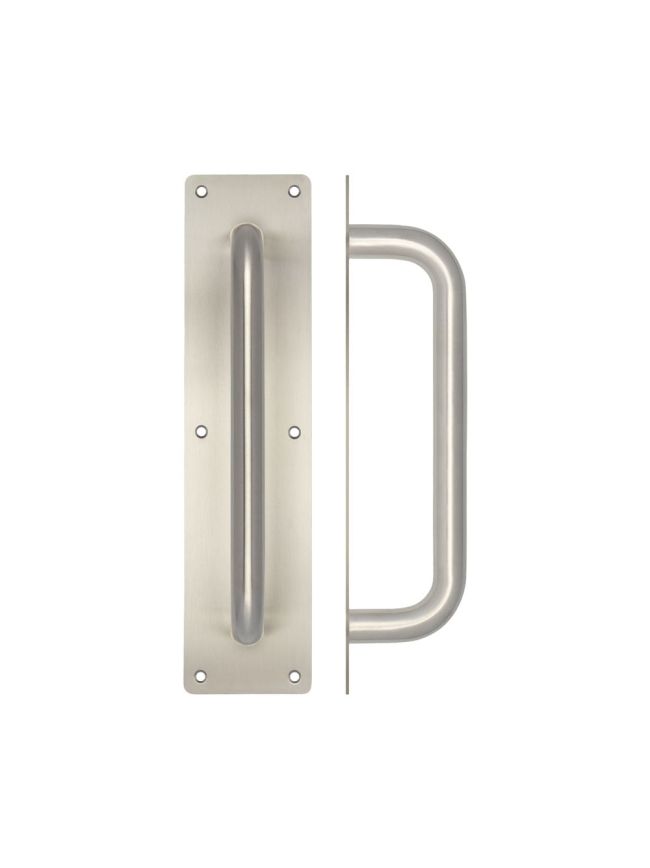 Stainless Steel Pull Handles w/ Plate 300x19mm Satin Stainless Steel - By Frelan Hardware - JSS1602