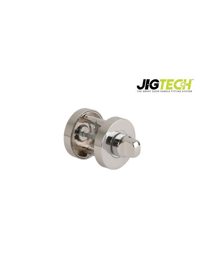 Jigtech Round Bathroom Turn & Release Set Polished Chrome