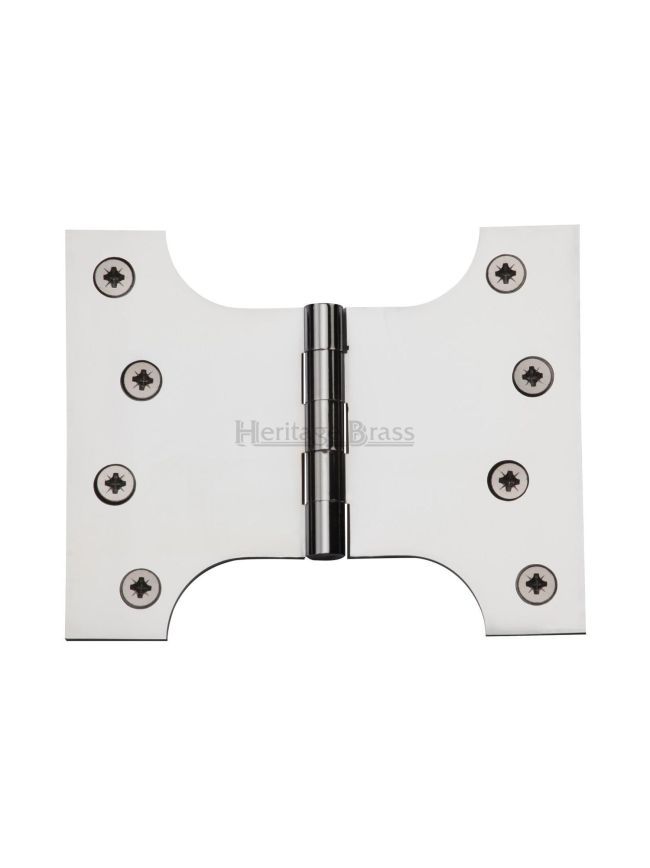 Heritage Brass Parliament Hinge Brass 4" x 3" x 5" Polished Chrome finish